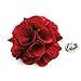 The Smart Man Men's Lapel Flower Boutonniere Pin for Suit - Burgundy