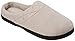 Dearfoams Womens Velour Quilted Clog Slippers (Large, Pewter)