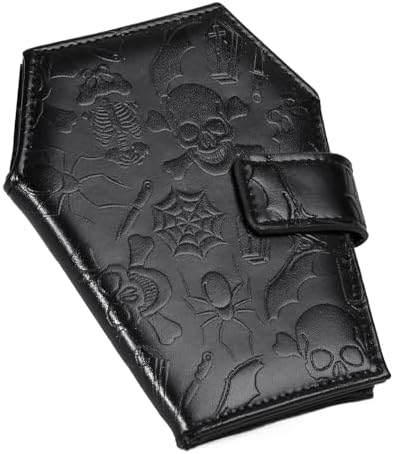 財布・ケース・小物入れ Skull P 0105 Amazon.com: Lazy Skull Large Coffin Wallet – Horror Coffin Purse