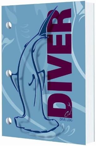 Dive Logz New Deeply Cool Dive Log Featuring Unique, Original Artwork, UV-Coating, and 50 Easy-to-Use Log Pages - Hammerhead Shark Diver FBM