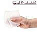 Joyoldelf Silicone Wine Glasses 12oz, Set of 4 - Food Grade Clear Silicone & Dishwasher Safe- Red Wine or White Wine, Beer, Whiskey or Any Beverage - Will Never Break, for Camping, BBQ, Party