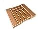 Brightways Home Expandable Bamboo Silverware Drawer Organizer- Use As a Cutlery Tray-Utensil Organizer-And Flatware Organizer