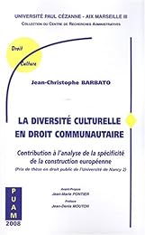 La  diversité culturelle en droit communautaire