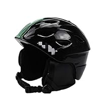 Xuzeyun Ski Helmet Adult Veneer Helmet Ski Sports Protective Gear Equipment Helmet Detachable Earmuff Ski Helmet Suitable for Skiing, Hiking, Cycling and Other Out (Color : Black, Size : M)