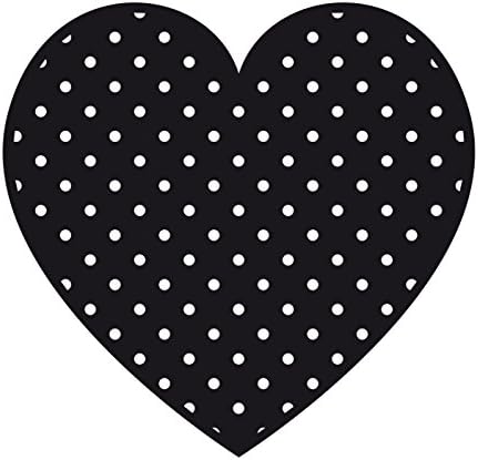 Funny Cuisine Heart with Dots Round Cake Stencil