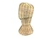 Mannequin Short Wicker Rattan Head Wig Stand Handcraft Antique Display Handmade