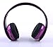 deep Purple Hi-Fi Over-Ear Stereo Bluetooth Headphones Built in Mic-Phone Talk with Phone or Listen Music Clearly, Built Noise Cancellation Technology, with Retail Package!