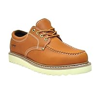 Golden Fox Work Shoe 4" Moc Toe Leather Men