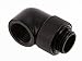 EK-AF Angled 90 Rotary G1/4 Fitting - Black 2 Pack