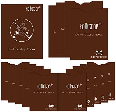 HoDecor 14pcs RFID Blocking Sleeves (10 Credit Card Holders &amp; 4 Passport Protectors) Ultimate Premium Identity Theft Protection Sleeve Set for Men &amp; Women. Smart Slim Design perfectly fits Wallet
