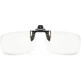 Reading Glasses Clip On Magnifiers for Eyeglassesand Flip Up Blue Light Blocking Ultra-light Glasses for Women Men (transparent, 1.0x)