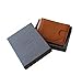 Travel Wallet RFID Blocking Bifold Slim Genuine Leather Thin Minimalist Front Pocket Wallets for Men Money Clip - Made From Full Grain Leather (Dark Caramel)