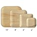 brheez Palm Leaf Disposable Bamboo Look Square 6