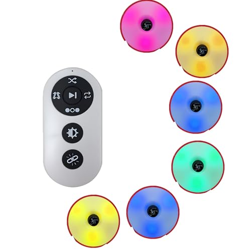 SWTHM Reaction Training Lights, 4 Colors, Agile Reaction Training Lamp Set, 4 Modes, Remote Control, USB Charging, Reaction Light for Fitness Training, Training