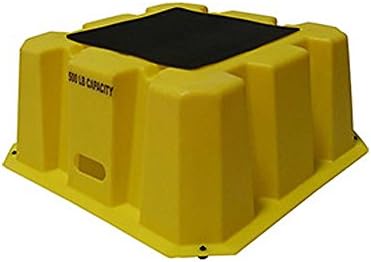 Diversified Plastics Nestable Stepping Stand - One Step - 25"Wx25"Dx10-1/2"H - Yellow - Yellow