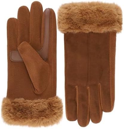 UGG Women's Leather Sheepskin Vent Gloves with Conductive Tech