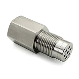 O2 Sensor For Check Engine Light Adapter Plug Spacer with Built-in Mini M18X1.5 Catalytic Converter