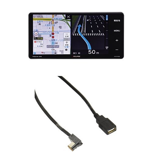 お年玉セール特価 オーディオ一体型ナビ Usb接続コード デンソーテン Usb111 の2点セット カーナビ B0781yxbfx 地図無料更新 Eclipse Avn R8w と Eclipse 7型ワイド Usbコードセット まとめ買いでお得 Navarre London