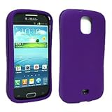 SAMSUNG GALAXY S RELAY 4G SNAP-ON GEL WITH PATTERN, PURPLE