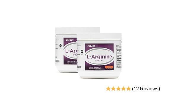 Amazon Com Gnc L Arginine 5000mg Orange Twin Pack 30 Servings