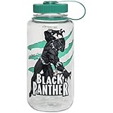 Nalgene Tritan Wide Mouth BPA-Free Water Bottle, 32 Oz, Black Panther