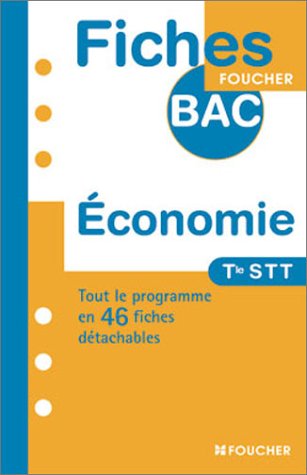 Économie, terminale STT