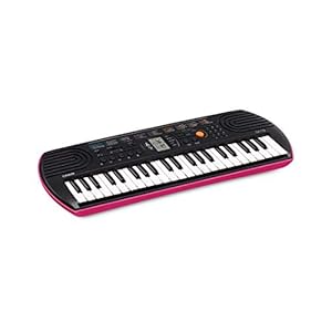 Casio SA-78 44 Mini Keys Mini Keyboard, Black Without Geometry Box