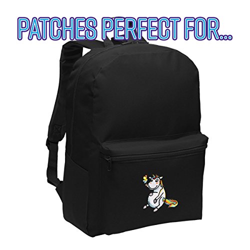 Pot Smoking Pals Mystical High Unicorn - Iron on Embroidered Patch Applique