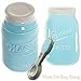 Mason Jar Kitchen Utensil Set - Includes Measuring Cups + Spoon Rest + Measuring Spoons (Blue)