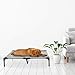 PETMAKER Elevated Pet Bed-Portable Raised Cot-Style Bed W/Non-Slip Feet, 36″x 29.75″x 7″ for Dogs, Cats, and Small Pets-Indoor/Outdoor Use (Gray)thumb 3