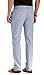 Mr.Zhang Men's Drawstring Casual Beach Trousers Linen Summer Pants Silver Gray-US 34