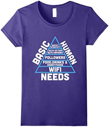 Womens Cool Trendy T Shirt for Teen Girls and Boys Gift Idea Small Purple
