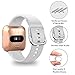 QIBOX Bands Compatible with Fitbit Versa/Versa Lite/SE, Soft Silicone Breathable Replacement Sport Wristband Women Men Accessories for Versa Smartwatch Large Small 3-Pack