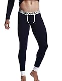 SEOBEAN Men's Low Rise Long John Cotton Pants