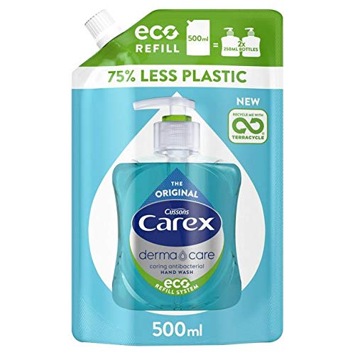 Carex Original Antibacterial Handwash Refill Bottles 500ml x 6 pack