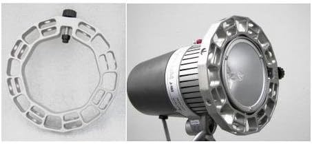 JTL Metal Softbox Connector Speedring for the Versalight J-160, J-110, Weblite &amp; ID Photo Light