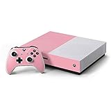 Skinit Decal Gaming Skin Compatible with Xbox One S Console and Controller Bundle - Originally Designed Light Pink Design
