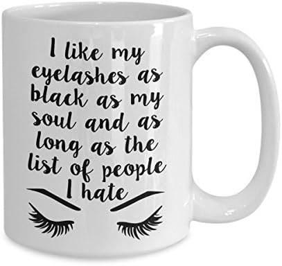 I Like My Eyelashes As Black As My Soul Beauty Makeup Coffee Mug