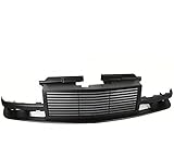 ZMAUTOPARTS Chevy S10 / 1998-2005 Blazer Horizontal Style Front Upper Hood Grille - Matte Black