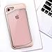 iPhone 8 Case, iPhone 7 Case, Clear Scratch Resistant Transparent Back Cover  with  TPU Rubber Shock Bumper for iPhone 8 & iPhone 7 Air Space Shockproof -Rose Gold