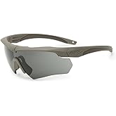 ESS Sunglasses Crossbow One Anti Fog Eyeshield Terrain Tan with Smoke Gray Lens