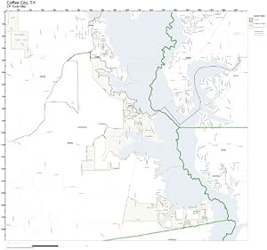 Amazon.com: ZIP Code Wall Map of Coffee City, TX ZIP Code Map Not