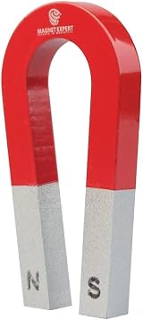 FIRST4MAGNETS Traditional Alnico Horseshoe Magnet 1kg Pull 75x39x8mm view 1