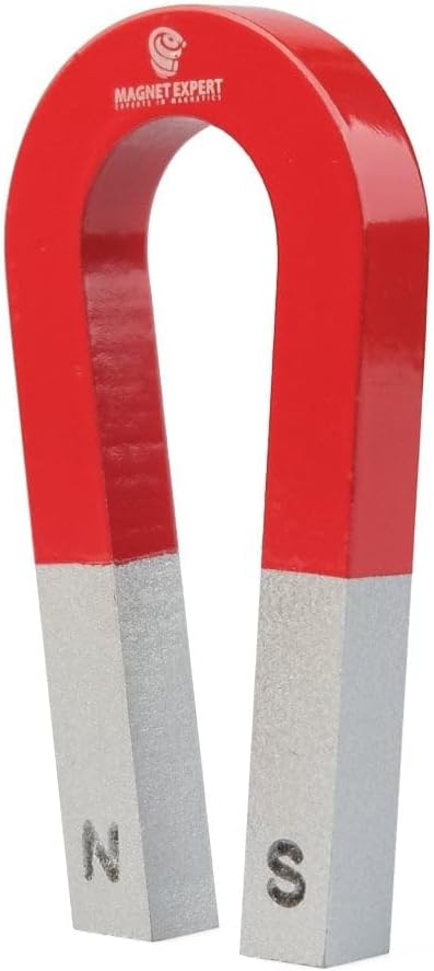 FIRST4MAGNETS Traditional Alnico Horseshoe Magnet 1kg Pull 75x39x8mm
