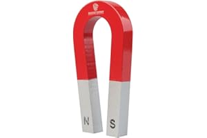 FIRST4MAGNETS Magnet Expert 75 x 39 x 8mm Traditional Alnico Horseshoe Magnet [2.95 x 1.54 x 0.31], 1kg Pull [2.2lb], 1pc