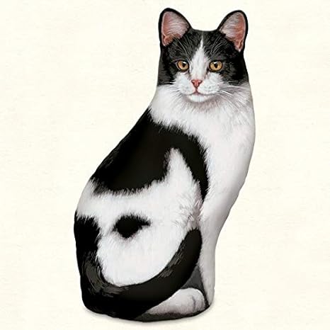 Amazon アメリカ製 猫のドアストッパー Black White 白黒 40cm X cm 置物 オブジェ オンライン通販