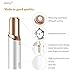 Akimy Painless Flawless Facial Hair Remover/Removal For Women with AA Battery (white)