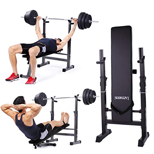thegreatshopman Black Multi-Function Adjustable Weight Lifting Bench