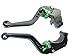 LUO CNC Short Brake Clutch Levers for Kawasaki ZX6R/636 2007-2016,Z750R 2011-2012,Z1000 2007-2016,Z1000SX/NINJA 1000/Tourer 2011-2016,ZX10R 2006-2015-Black