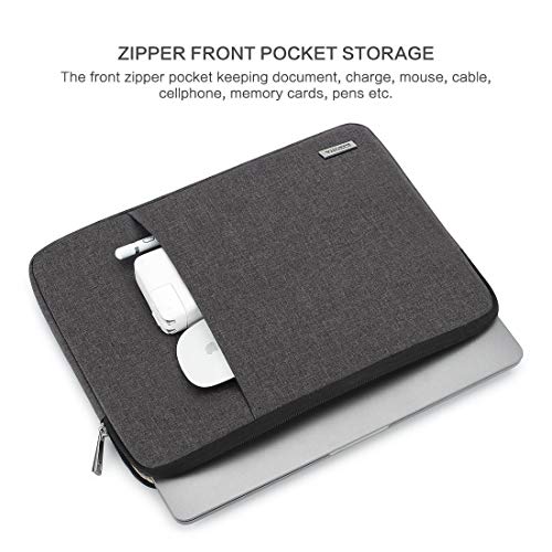 KIZUNA 10 Inch Laptop Sleeve Computer Case Tablet Pouch Bag for 9.7" 10.5" 11" iPad Pro/10.5" iPad Air/10 Microsoft Surface Go/10.5" Samsung Galaxy Tab/10.8" Huawei MediaPad M5 Pro,Dark Grey